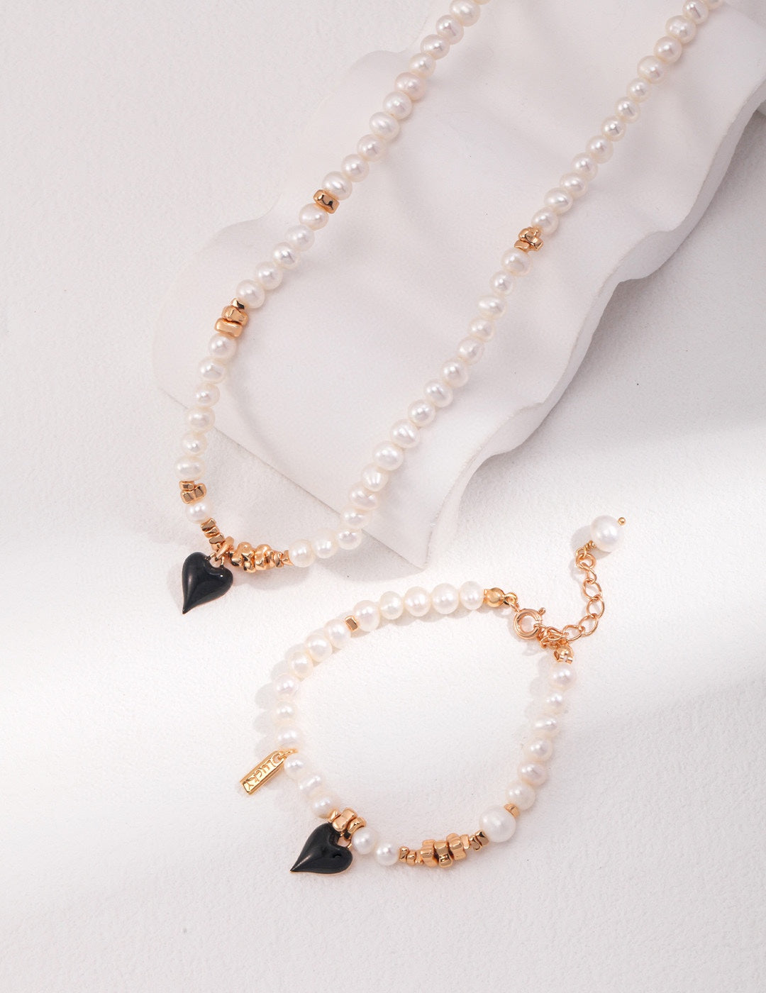 S925 Love Drop Glazed Pearl Bracelet