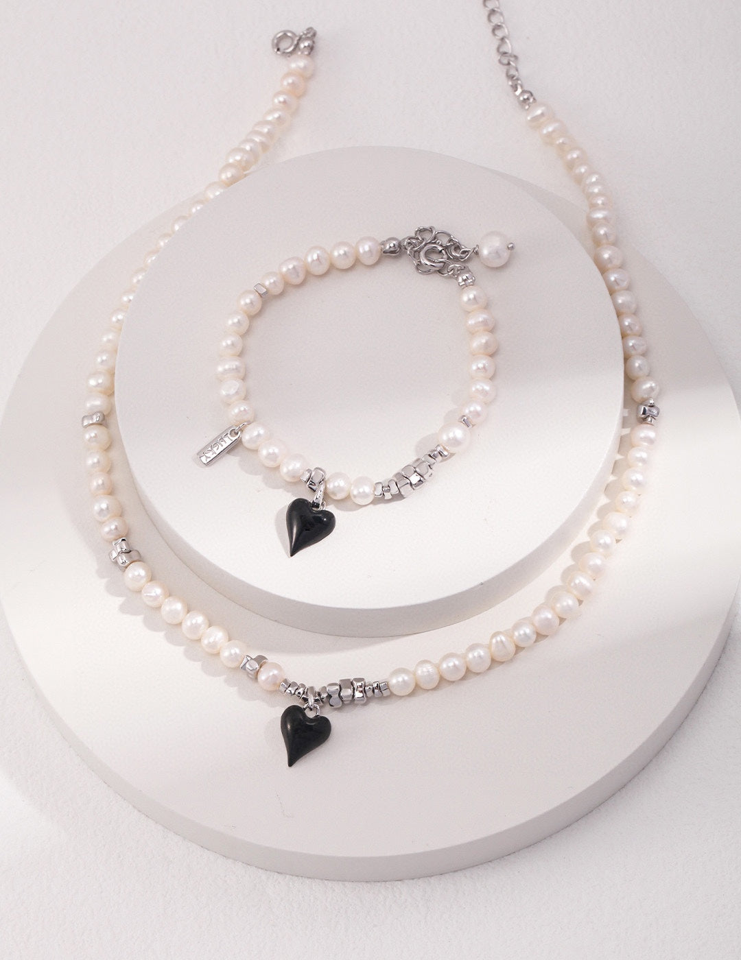 S925 Love Drop Glazed Pearl Bracelet