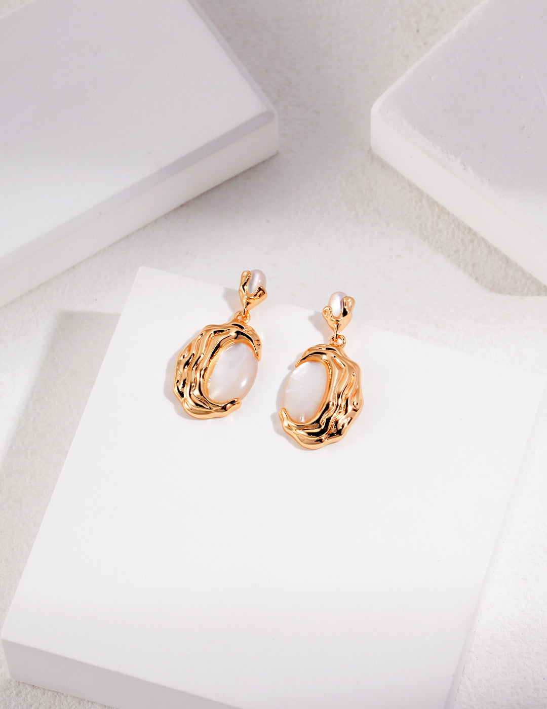 S925 mother-of-pearl Earrings