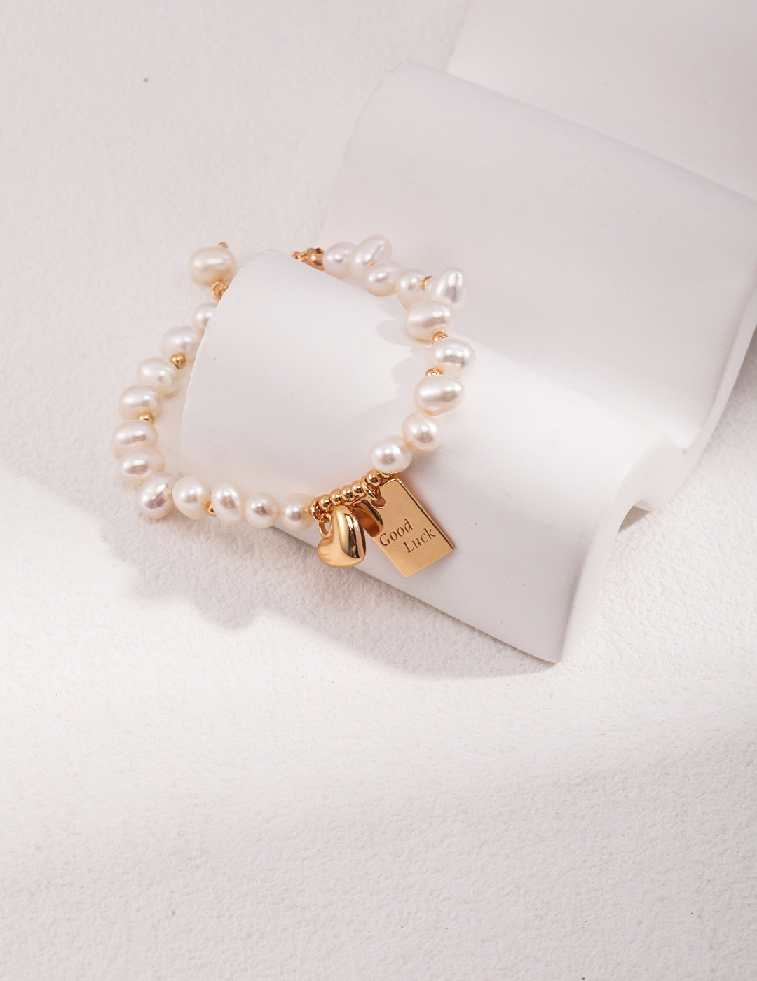 S925 Love Good Luck Pearl Bracelet