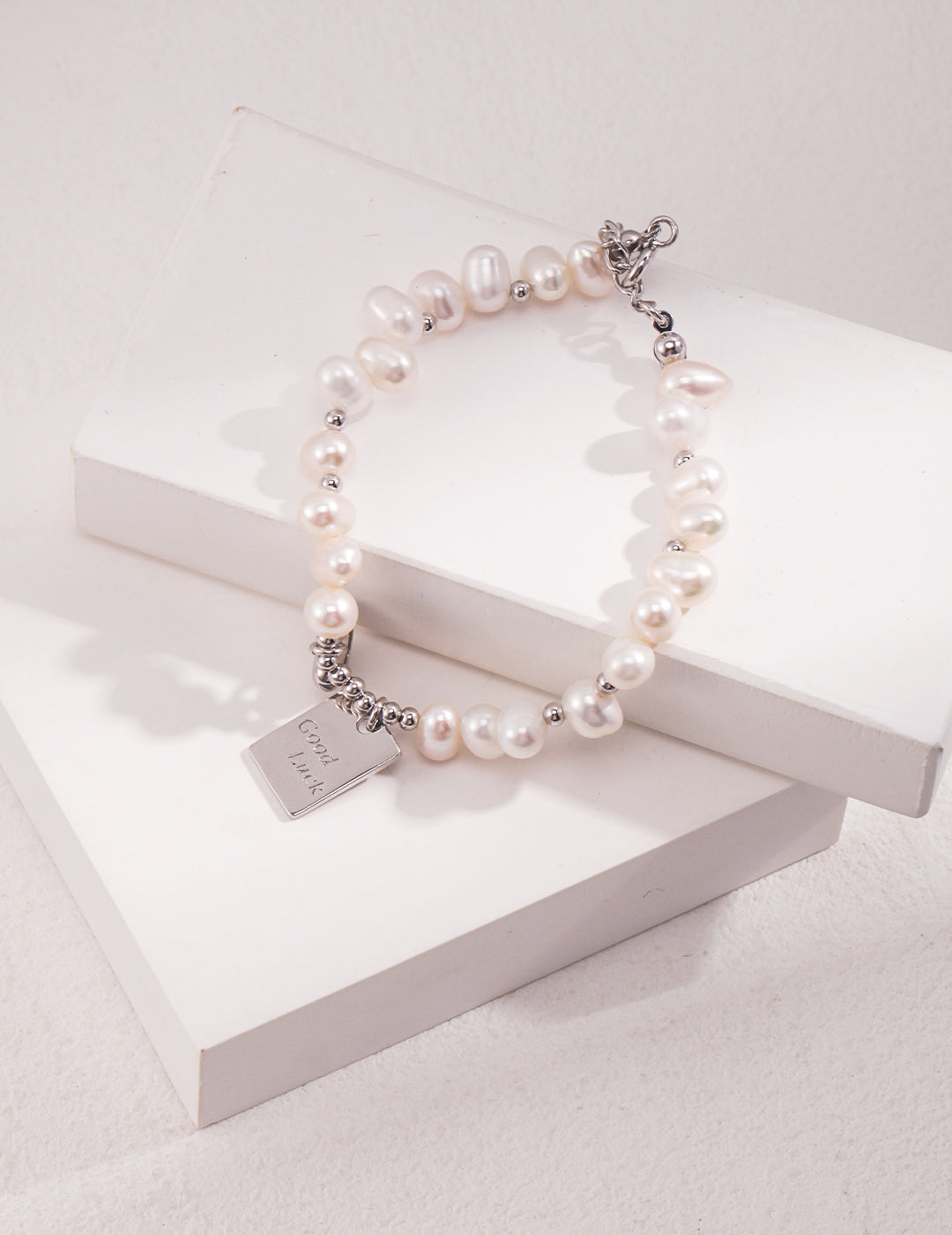 S925 Love Good Luck Pearl Bracelet