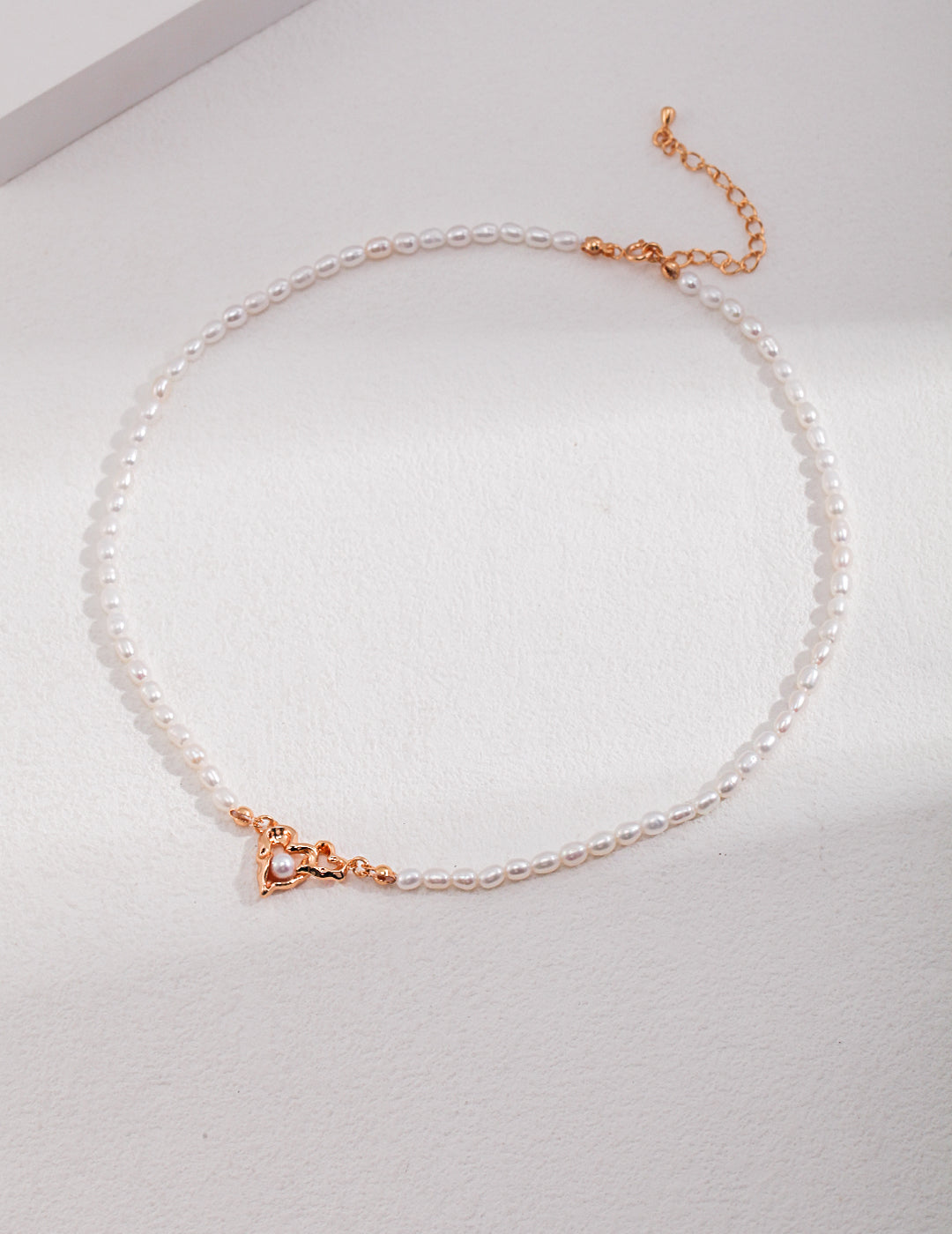 S925 Love Intertwined Pearl Necklace