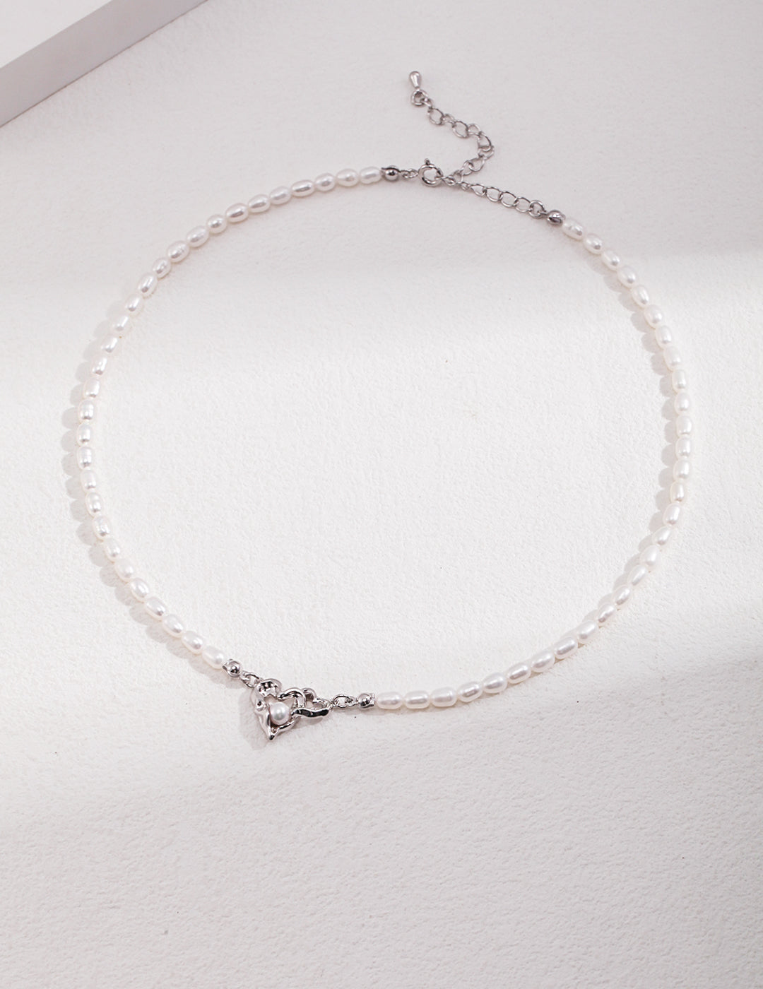 S925 Love Intertwined Pearl Necklace