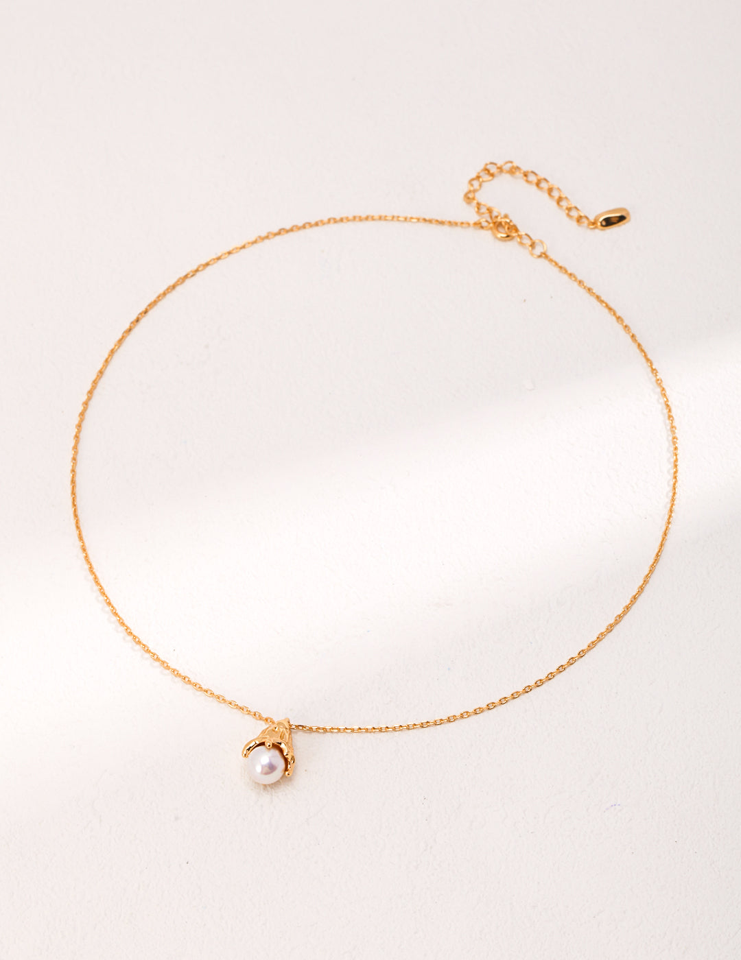 S925 Vintage Gold pearl Necklace