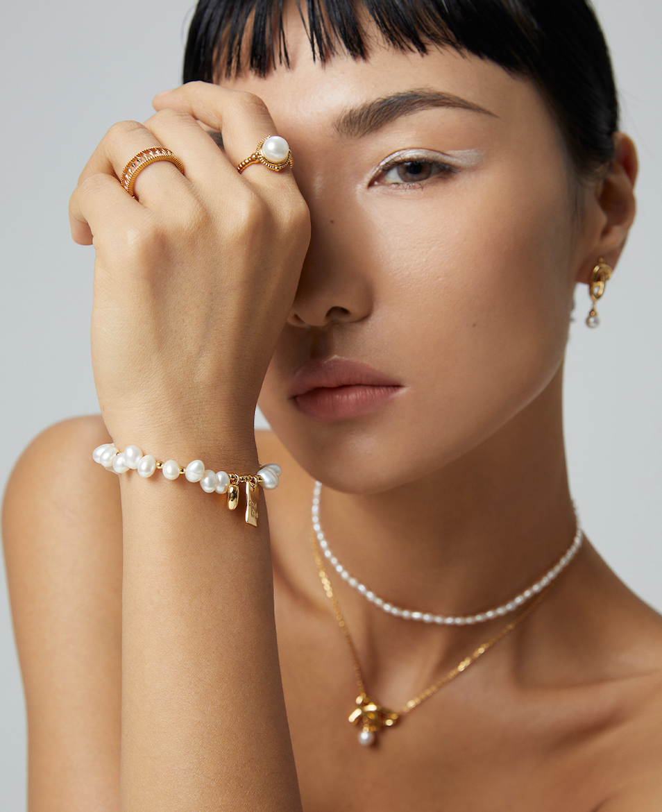S925 Love Good Luck Pearl Bracelet