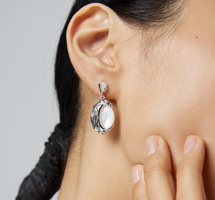 S925 mother-of-pearl Earrings