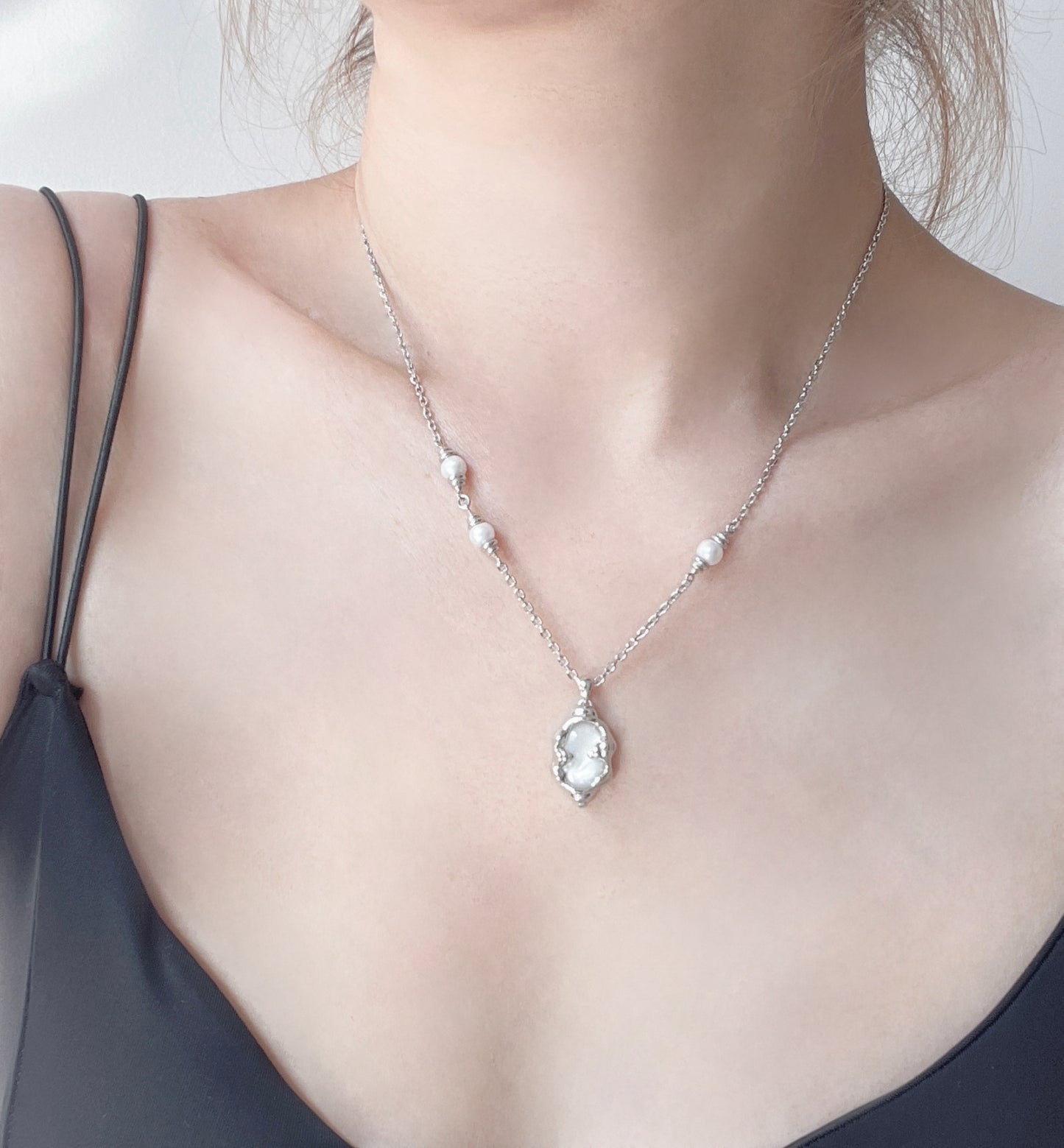 S925 mother-of-pearl Necklace