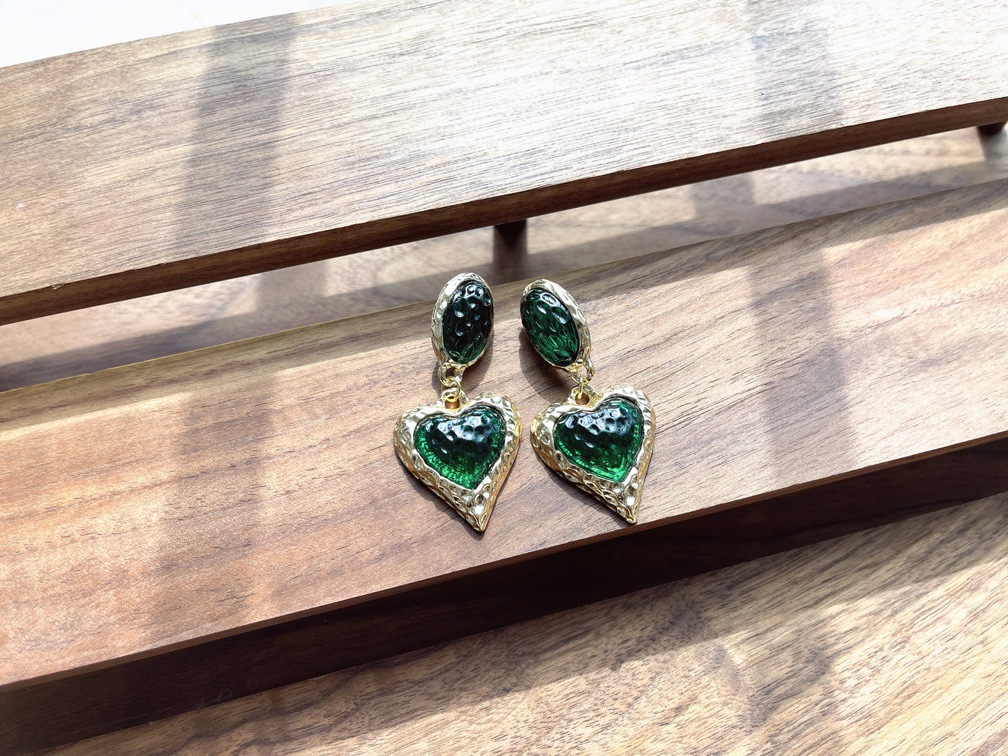 S925 Vintage Love in Strawberry Texture Earrings