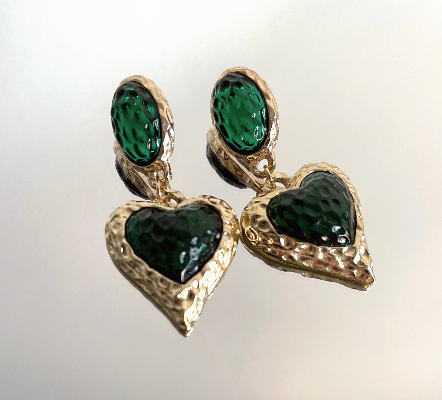 S925 Vintage Love in Strawberry Texture Earrings