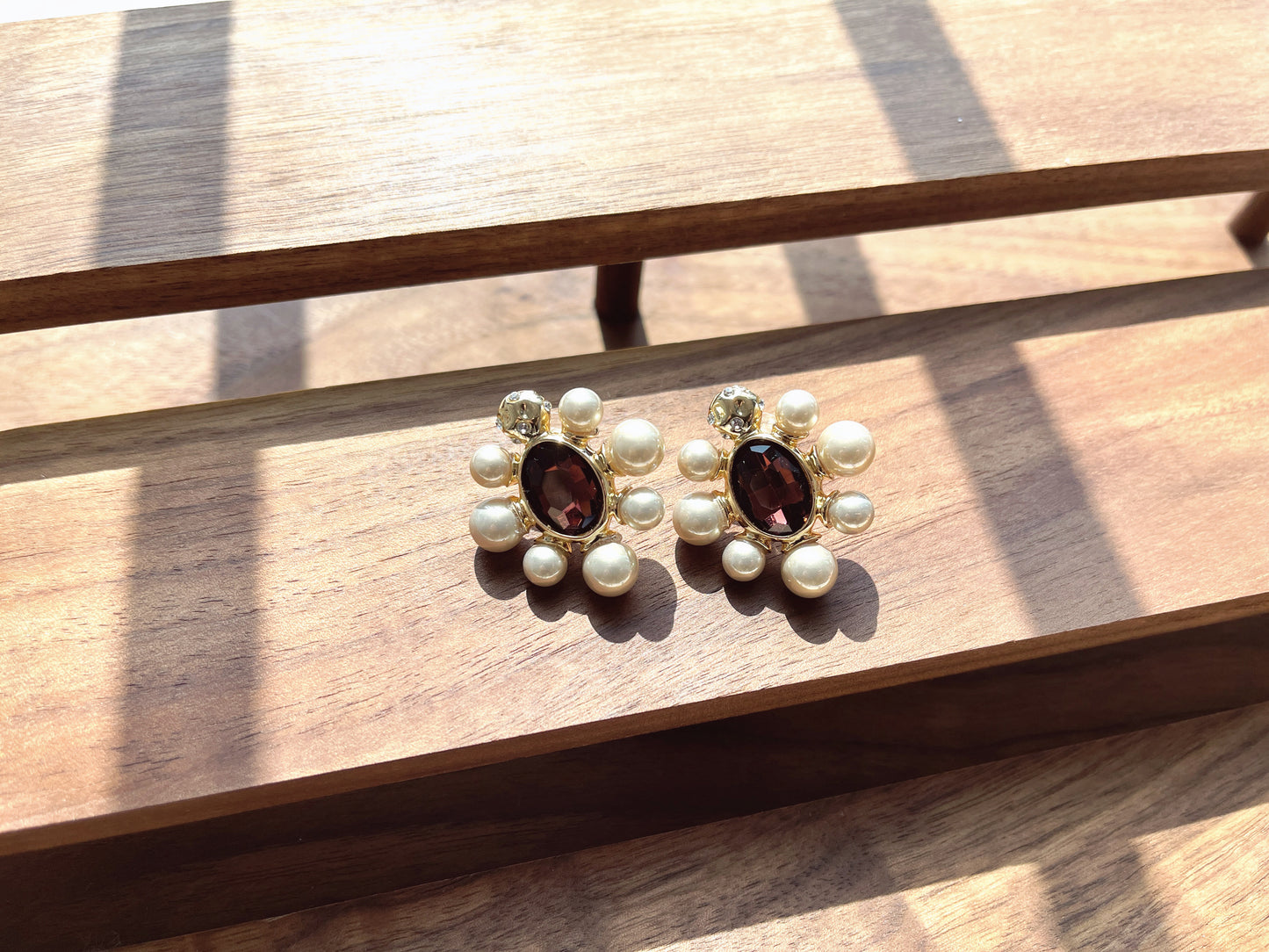 S925 Vintage Pearl Earrings