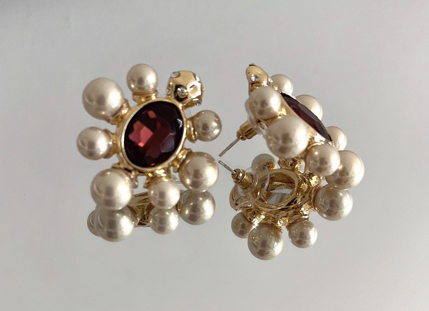 S925 Vintage Pearl Earrings